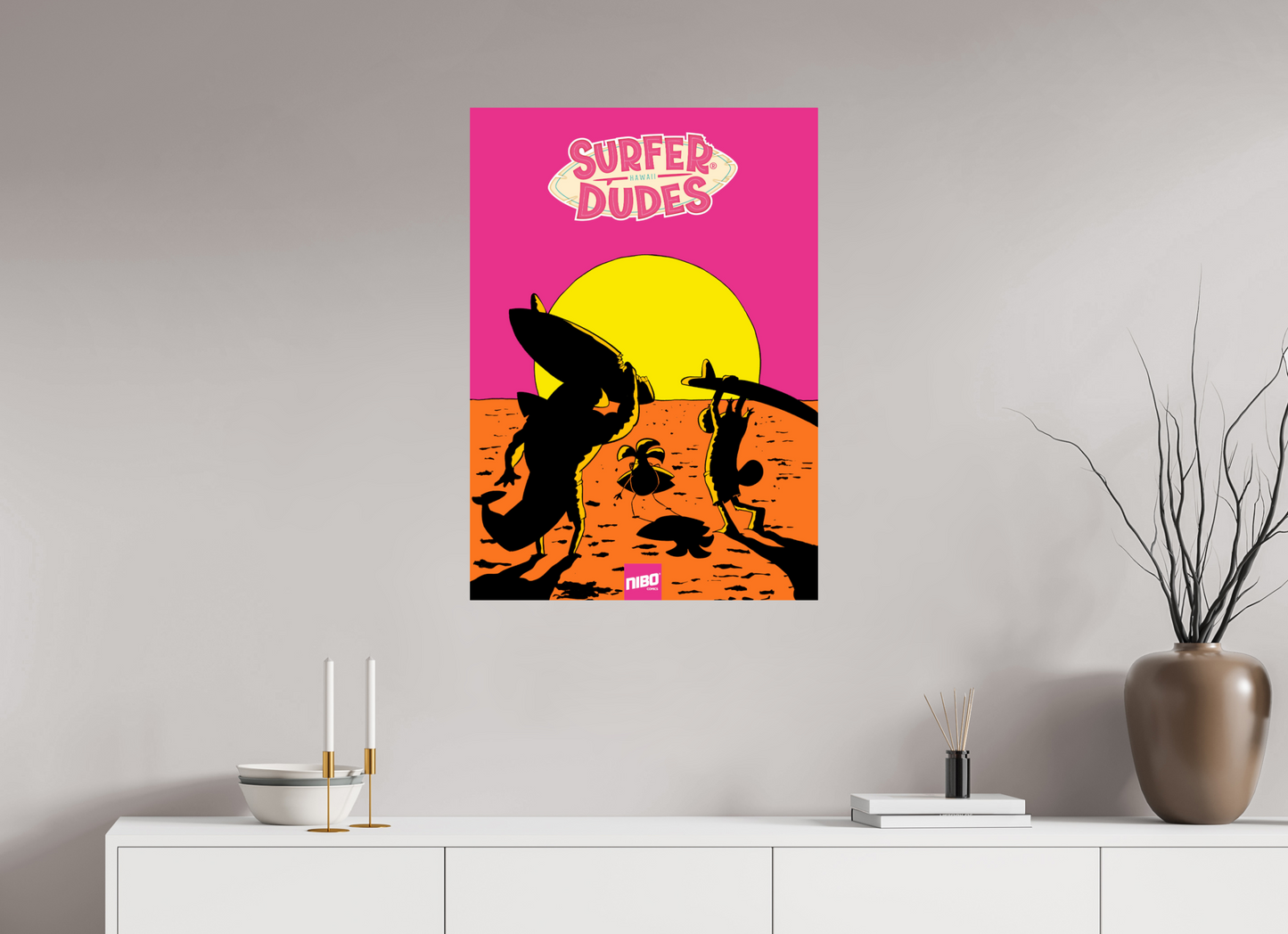 60 x 84,9 cm, Photo Print On Fuji Crystal DP II Surfer Dudes Forever Summer