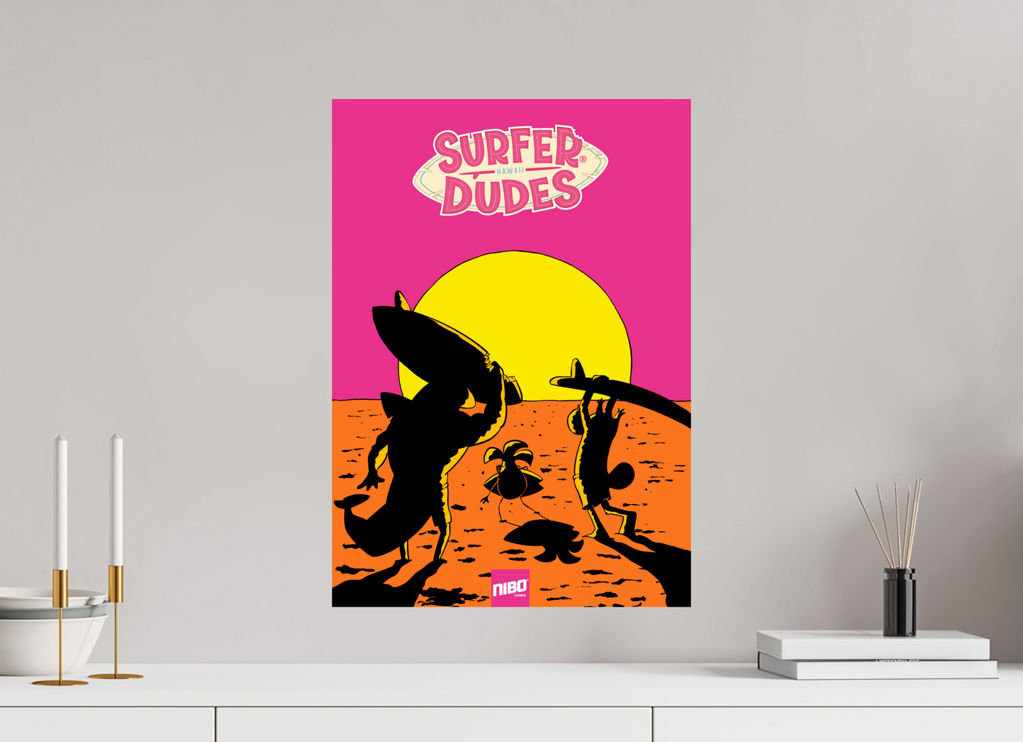 40 x 56,6 cm, Photo Print On Fuji Crystal DP II Surfer Dudes Forever Summer