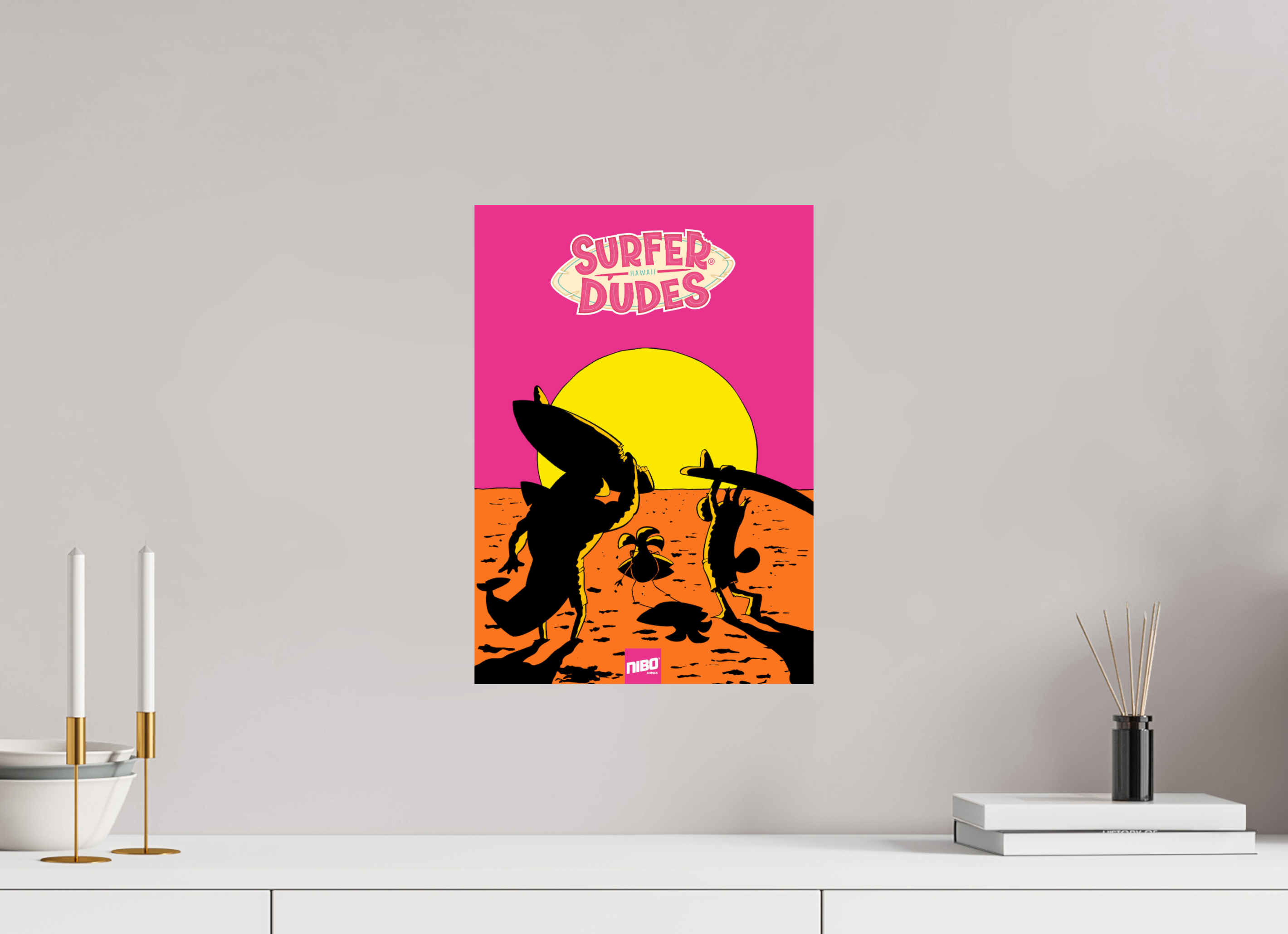 30 x 42,4 cm, Photo Print On Fuji Crystal DP II Surfer Dudes Forever Summer