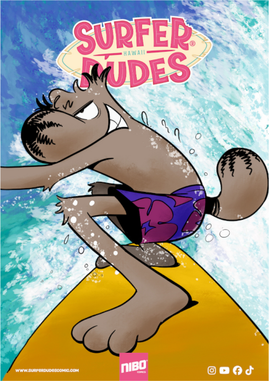 Main image Poster: Mad-Dog Murphy – Ride the Wave – Surfer Dudes®